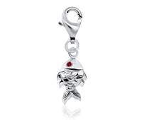 Fish Shape Silver Charms CH-66